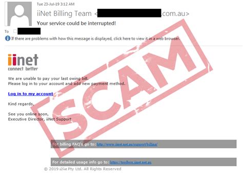 merchant services scam email